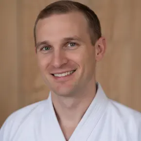 Eric Huffman's testimonial photo: Man highly recommending the So Easy 3-Day Cleanse as the easiest program with more-than-anticipated successful results for colon health